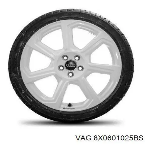 Compre 8X0601025BS VAG Discos de roda de aleação ligeira (de aleação ligeira, de titânio)