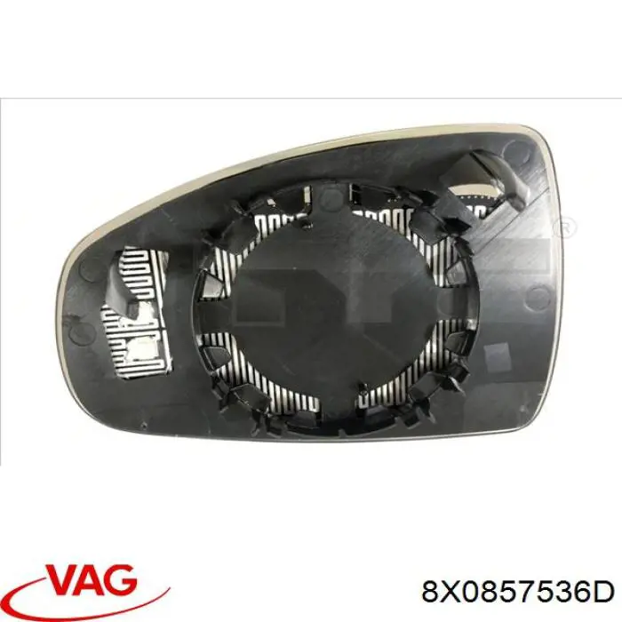 Compre 8X0857536D VAG Elemento espelhado do espelho de retrovisão direito
