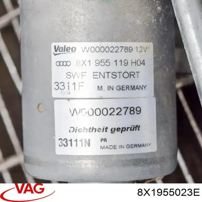 Compre 8X1955023E VAG Trapézio de limpador pára-brisas