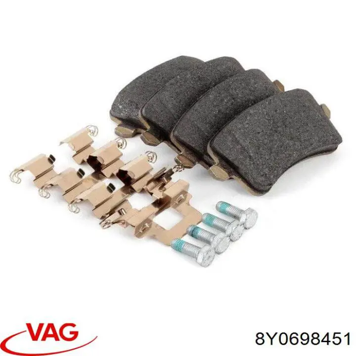 Sapatas do freio traseiras de disco VAG 8Y0698451 preço, a partir de 18,78 USD