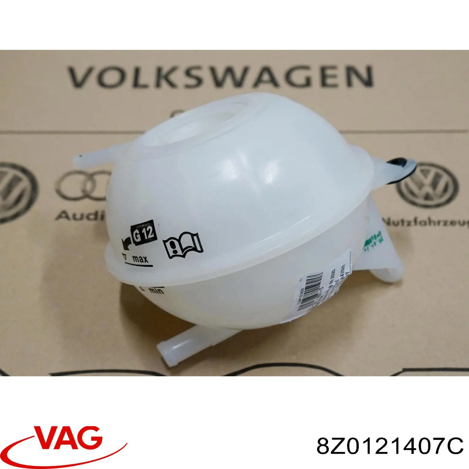 8Z0121407C VAG Tanque de expansão do sistema de esfriamento