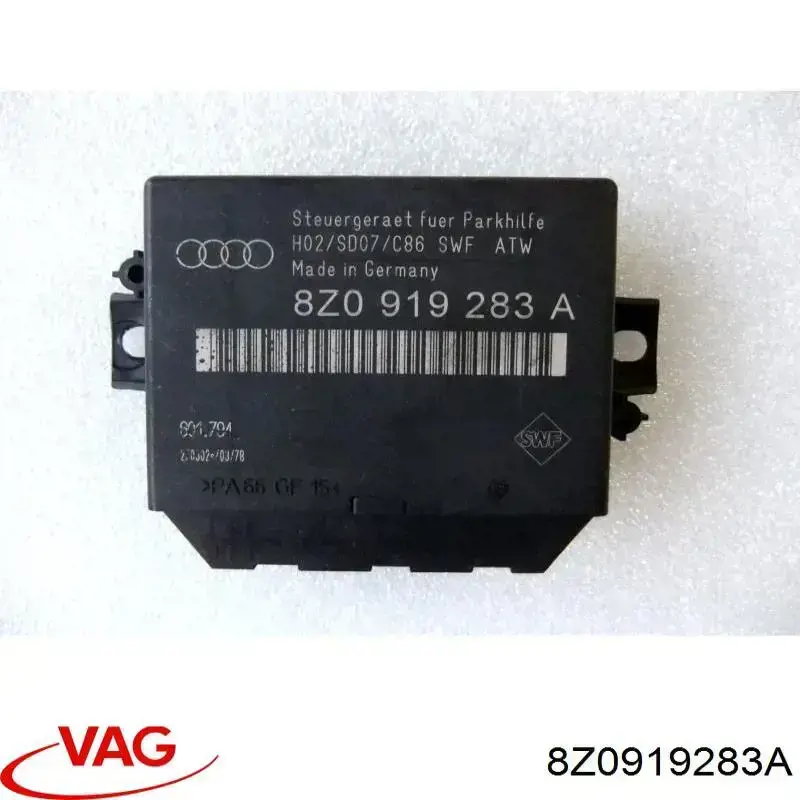 8Z0919283A VAG Módulo de direção (Centralina eletrônica) de sensor de estacionamento