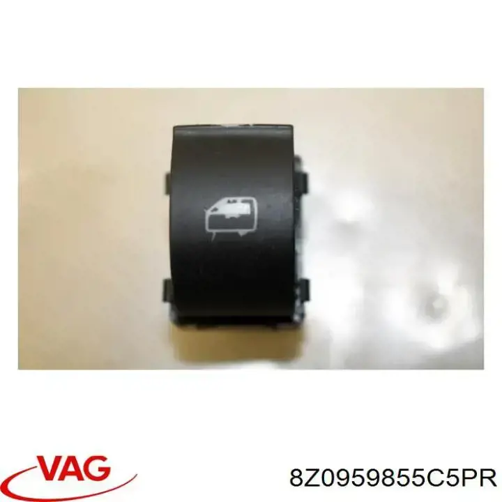 8Z0959855C VAG Botão dianteiro direito de ativação de motor de acionamento de vidro
