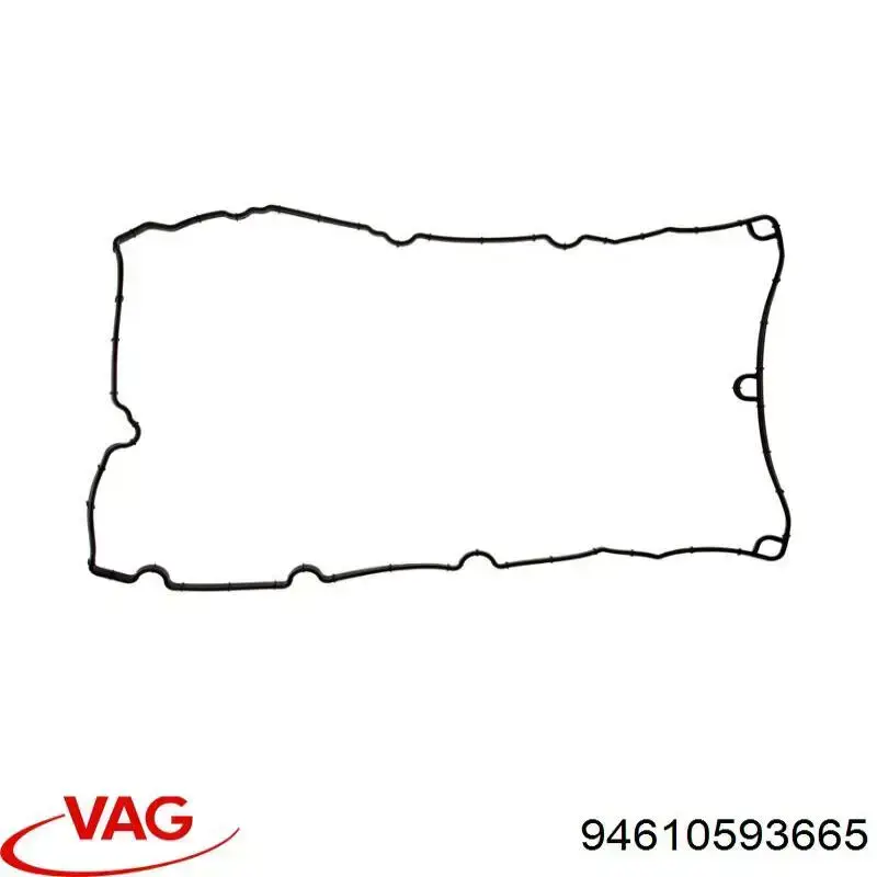 Compre 94610593665 VAG Vedante da tampa de válvulas de motor, kit direito