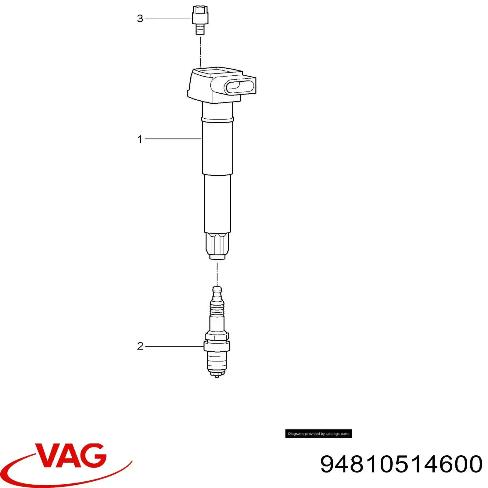 Ponta da vela de ignição VAG 94810514600 preço, a partir de 17,41 USD