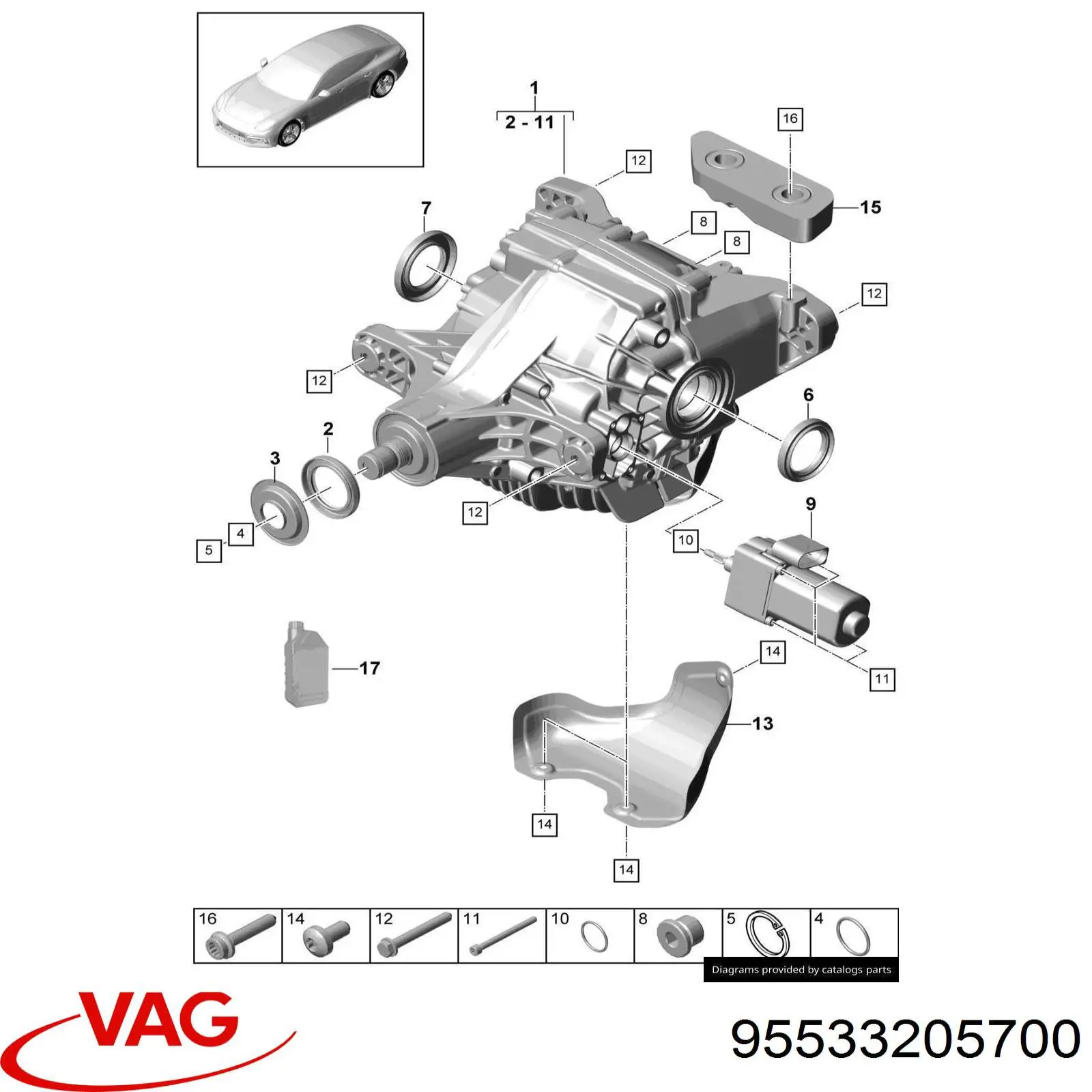  VAG 95533205700 preço, a partir de 72,85 USD