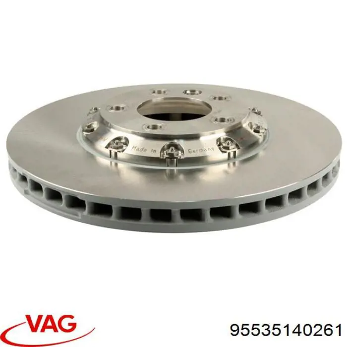 95535140261 Porsche Disco do freio dianteiro