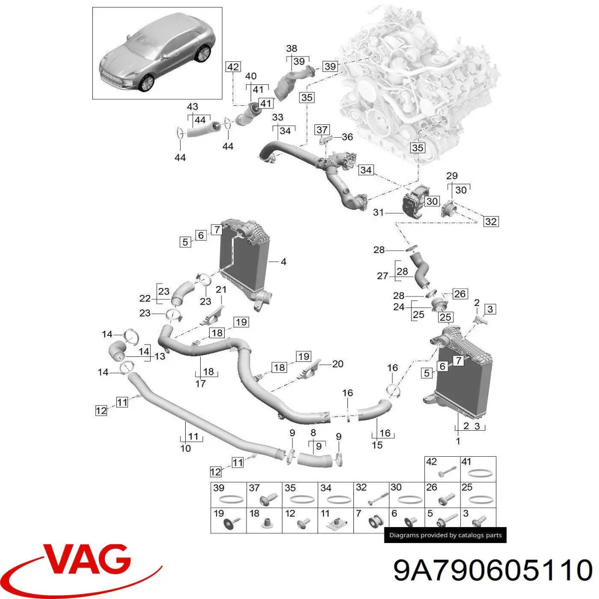 Compre 9A790605110 VAG Sensor de pressão de supercompressão