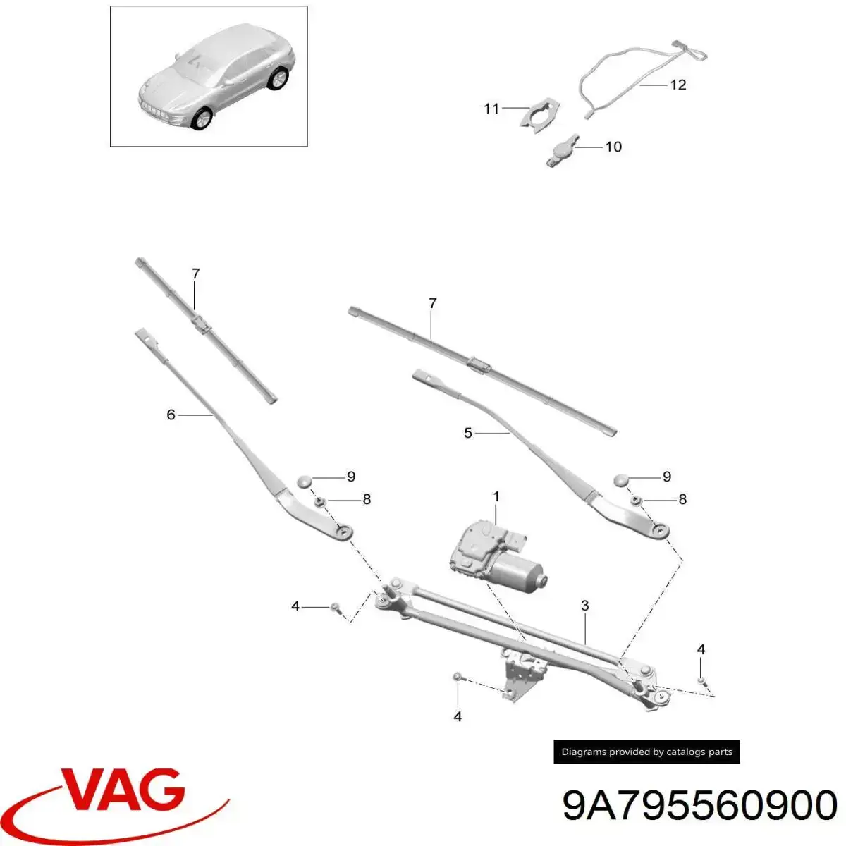 Chapa de sensor de chuva VAG 9A795560900 preço, a partir de 70,16 USD