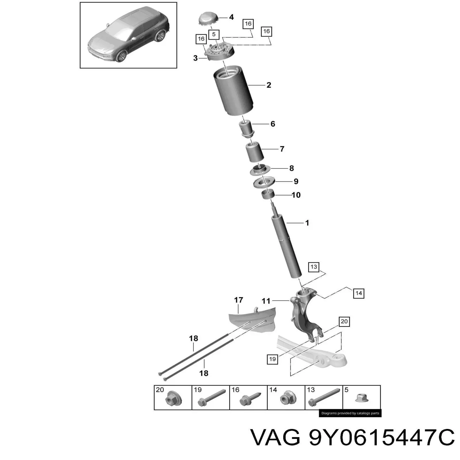  VAG 9Y0615447C preço, a partir de 31,25 USD