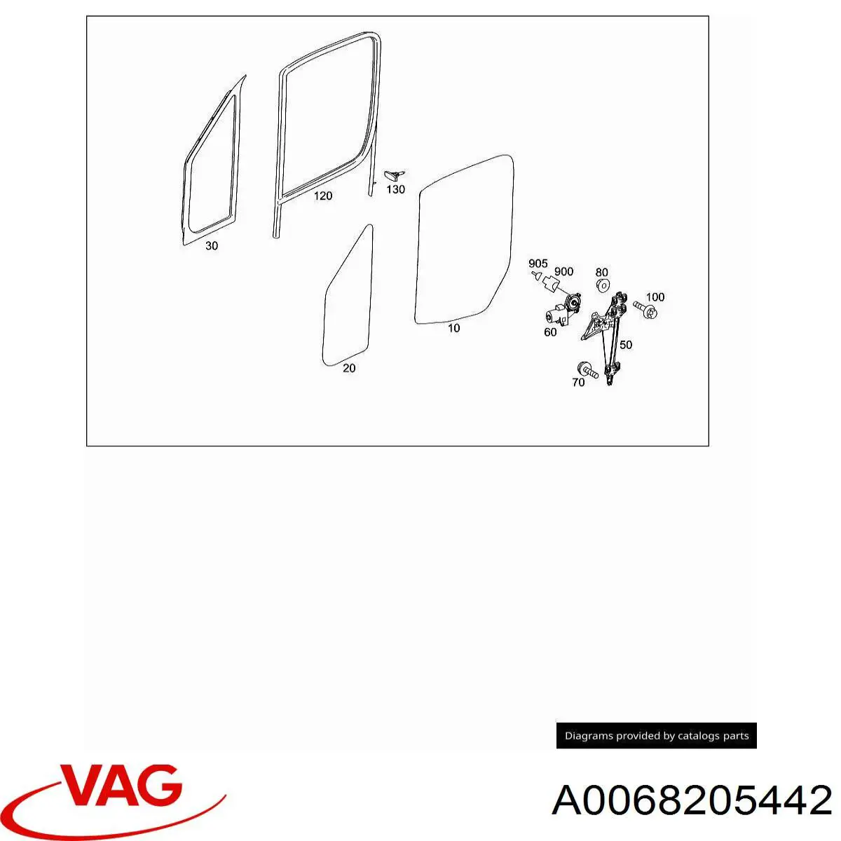 Motor de acionamento de vidro da porta dianteira esquerda Mercedes 68205442 preço, a partir de 59,70 USD