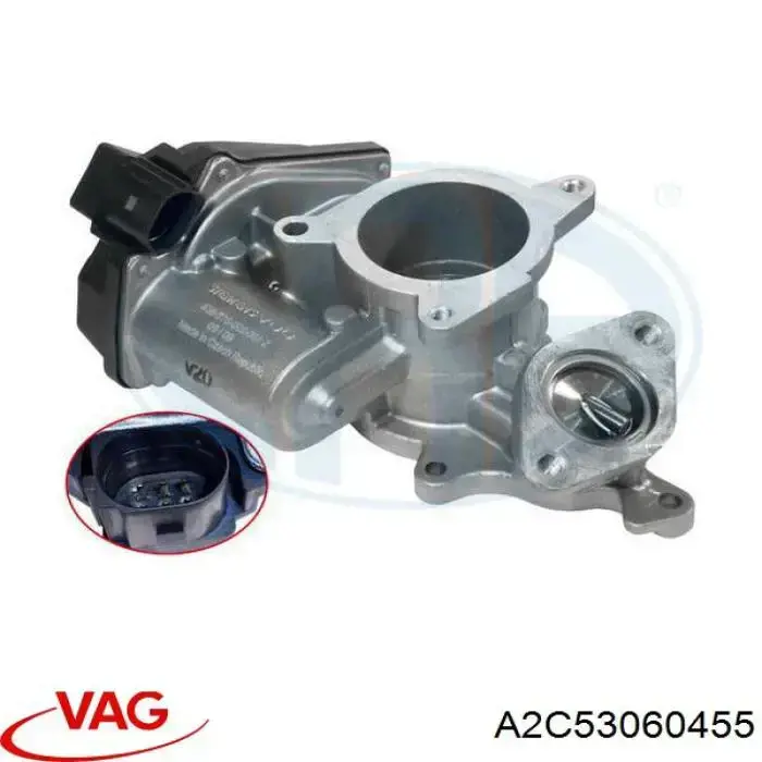 Válvula segura EGR, de recirculação dos gases A2C53060455 VAG