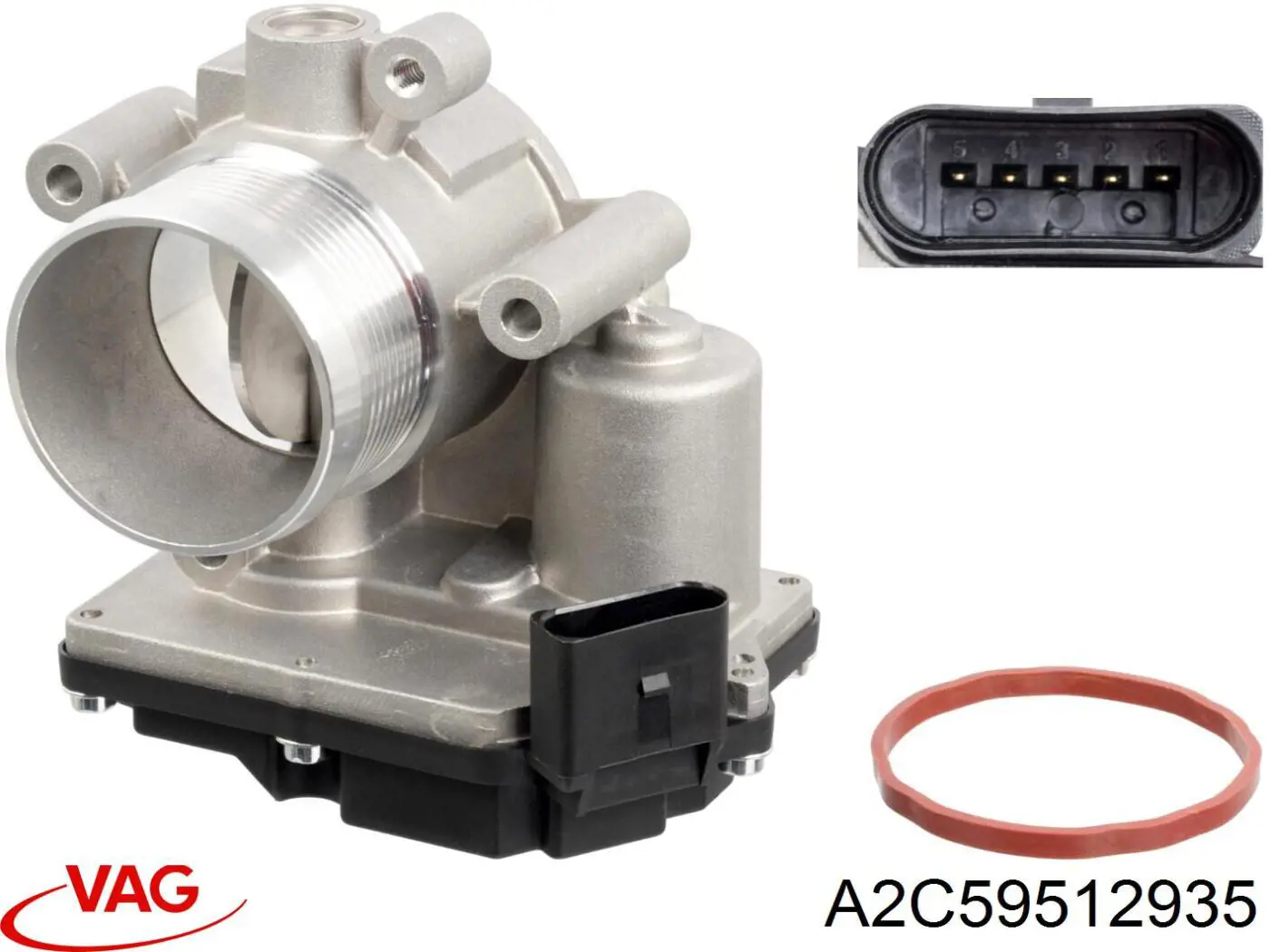 Compre A2C59512935 VAG Válvula de borboleta montada