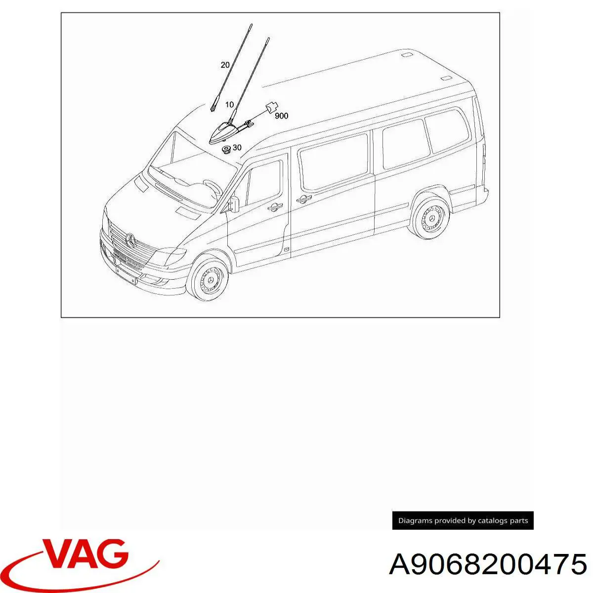 Antena Mercedes A9068200475 preço, a partir de 75,93 USD