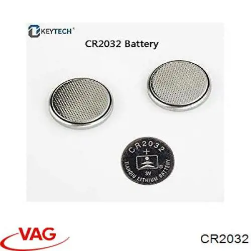 CR2032 VAG Pilha seca de berloque