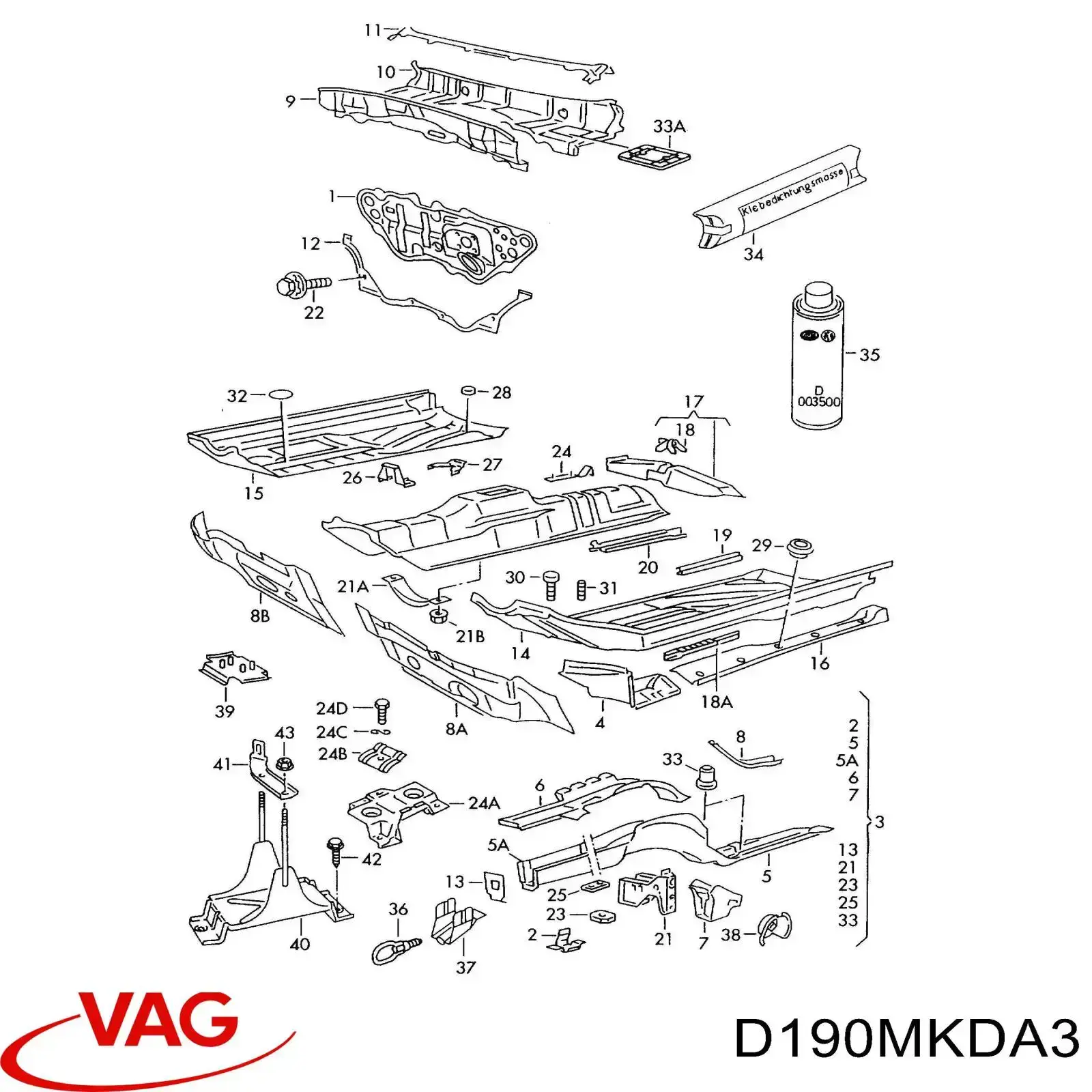 Compre D190D01A2 VAG 
