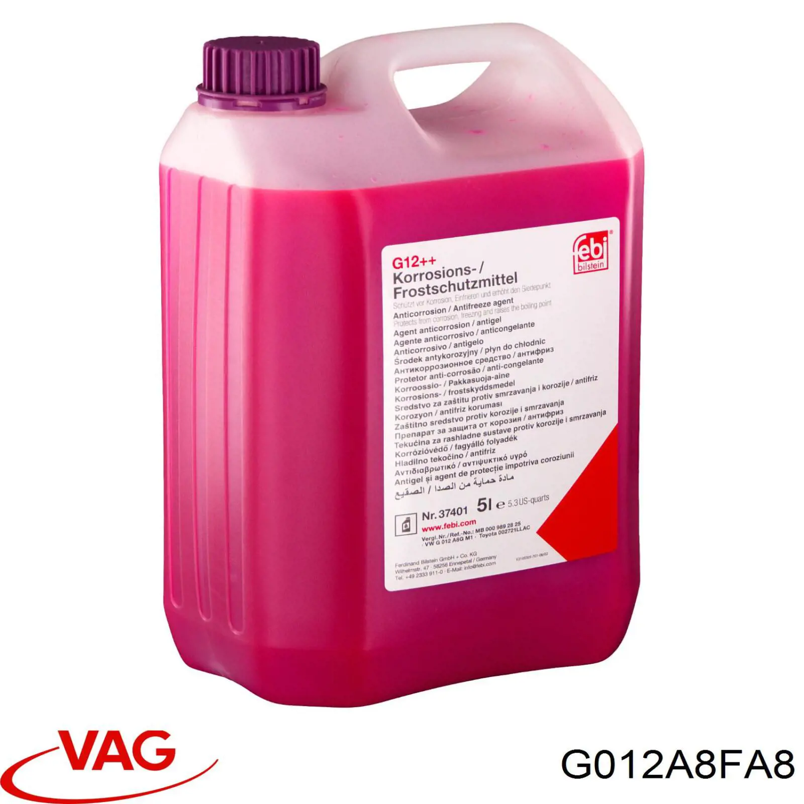 Fluido de esfriamento VAG G012A8FA8 preço, a partir de 45,44 USD