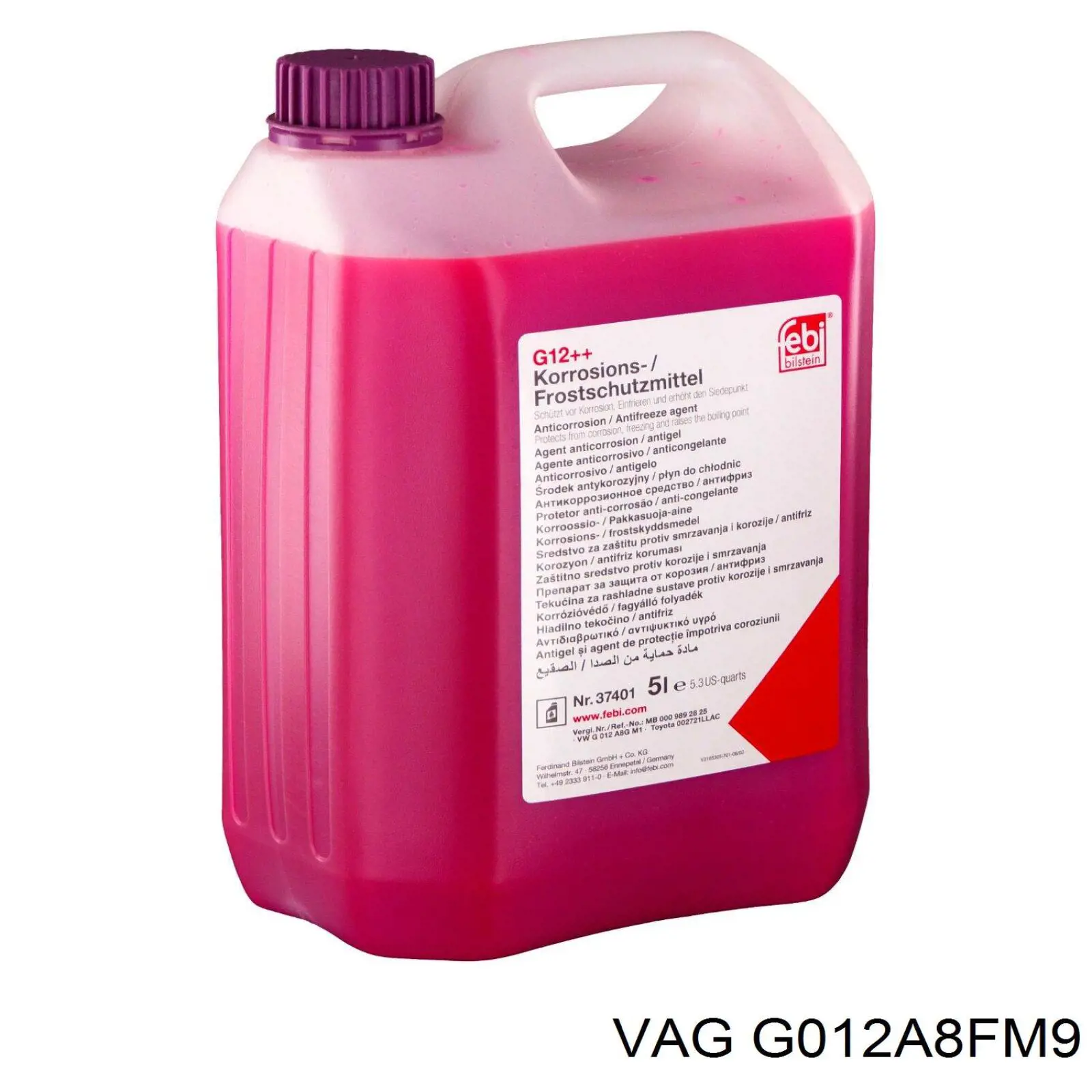 Fluido de esfriamento VAG G012A8FM9 preço, a partir de 16,27 USD
