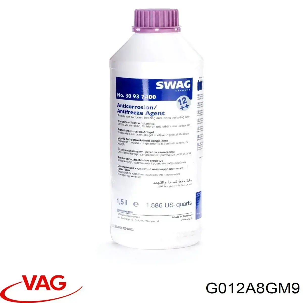 Fluido de esfriamento VAG G012A8GM9 preço, a partir de 210,54 USD