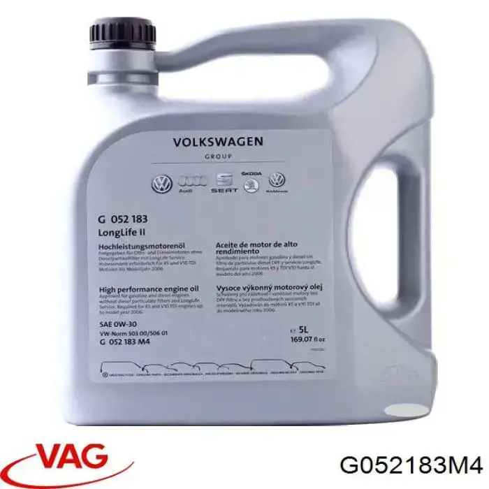 Óleo para motor VAG G052183M4 preço, a partir de 68,16 USD