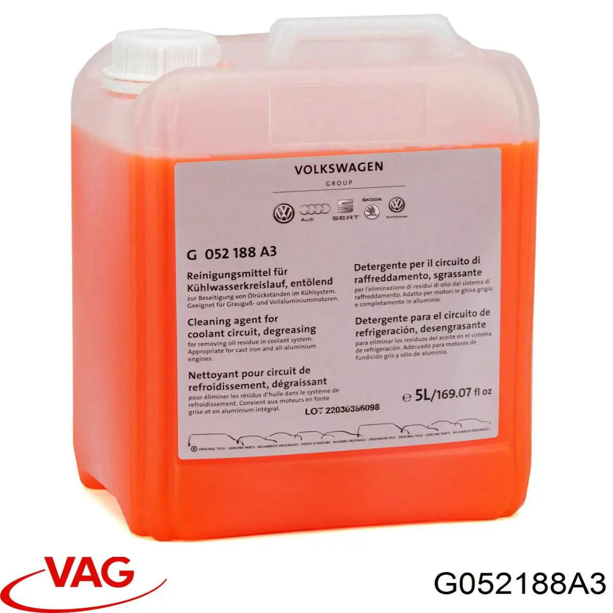 G052188A3 VAG Limpador do sistema de esfriamento