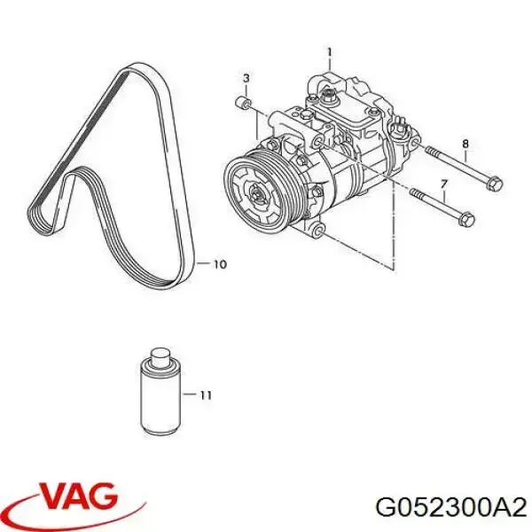Óleo do compressor de aparelho de ar condicionado VAG G052300A2 preço, a partir de 18,00 USD