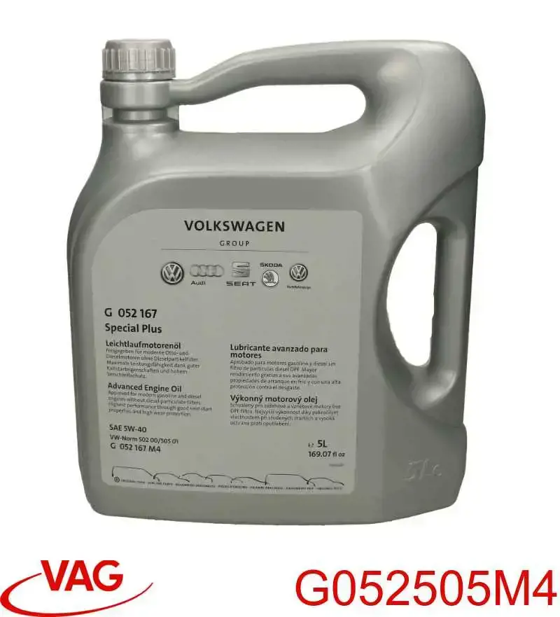 Óleo para motor VAG G052505M4 preço, a partir de 49,60 USD