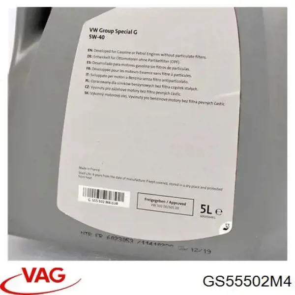 Compre GS55502M4 VAG Óleo para motor