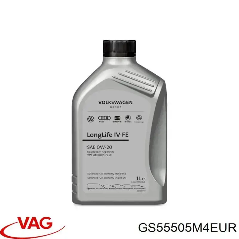 Óleo para motor VAG GS55505M4EUR preço, a partir de 49,60 USD