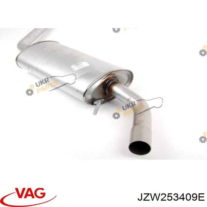 Silenciador, parte central VAG JZW253409E preço, a partir de 159,18 USD