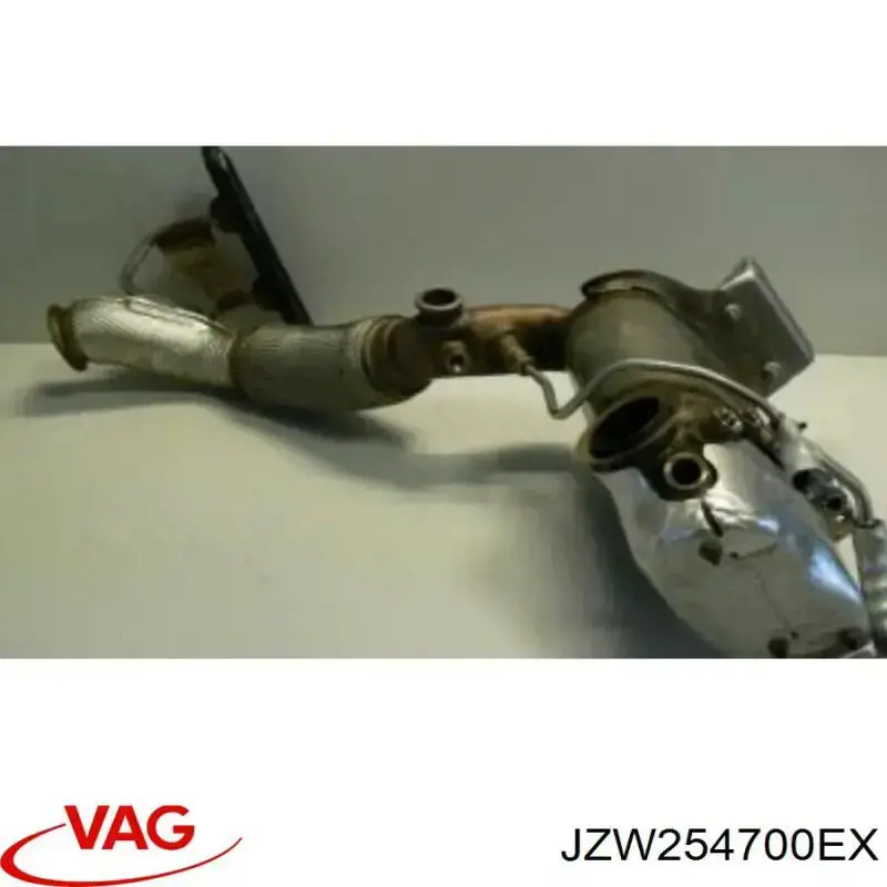 JZW254700EX VAG Silenciador, parte dianteira