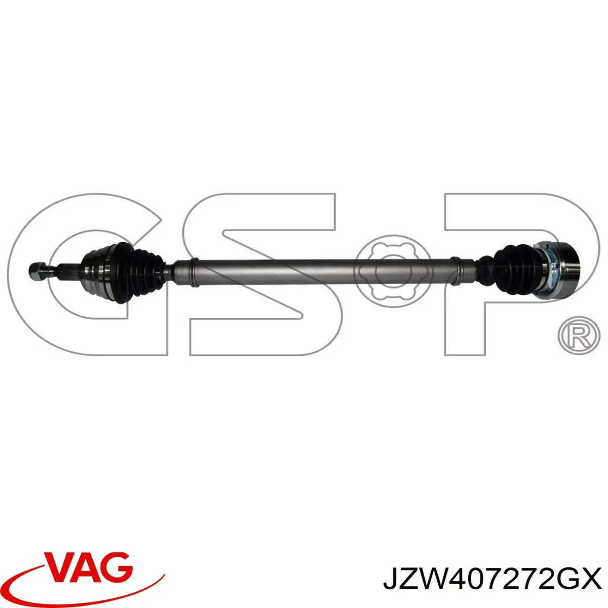 JZW407272GX VAG Semieixo (acionador) dianteiro direito