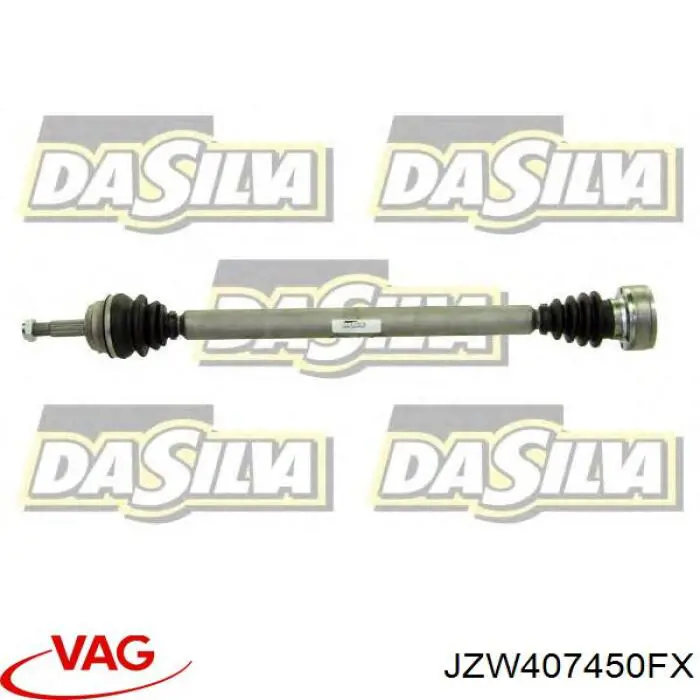 JZW407450FX VAG Semieixo (acionador) dianteiro direito