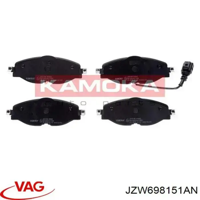 JZW698151AN VAG Sapatas do freio dianteiras de disco
