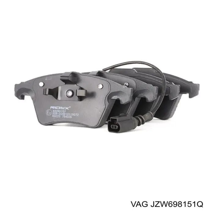 JZW698151Q VAG Sapatas do freio dianteiras de disco