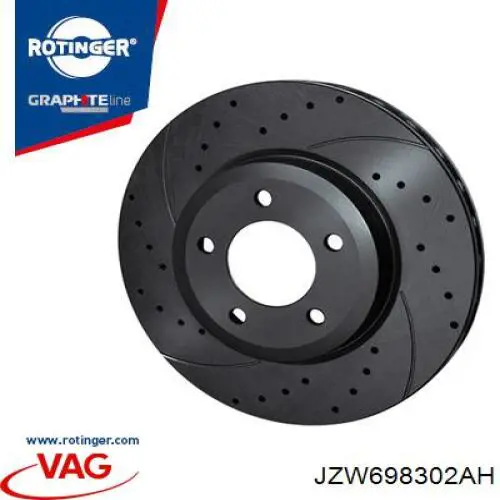 Compre JZW698302CF VAG Disco do freio dianteiro