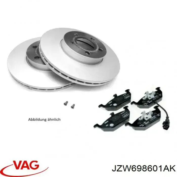 JZW698601AK VAG Kit de freios