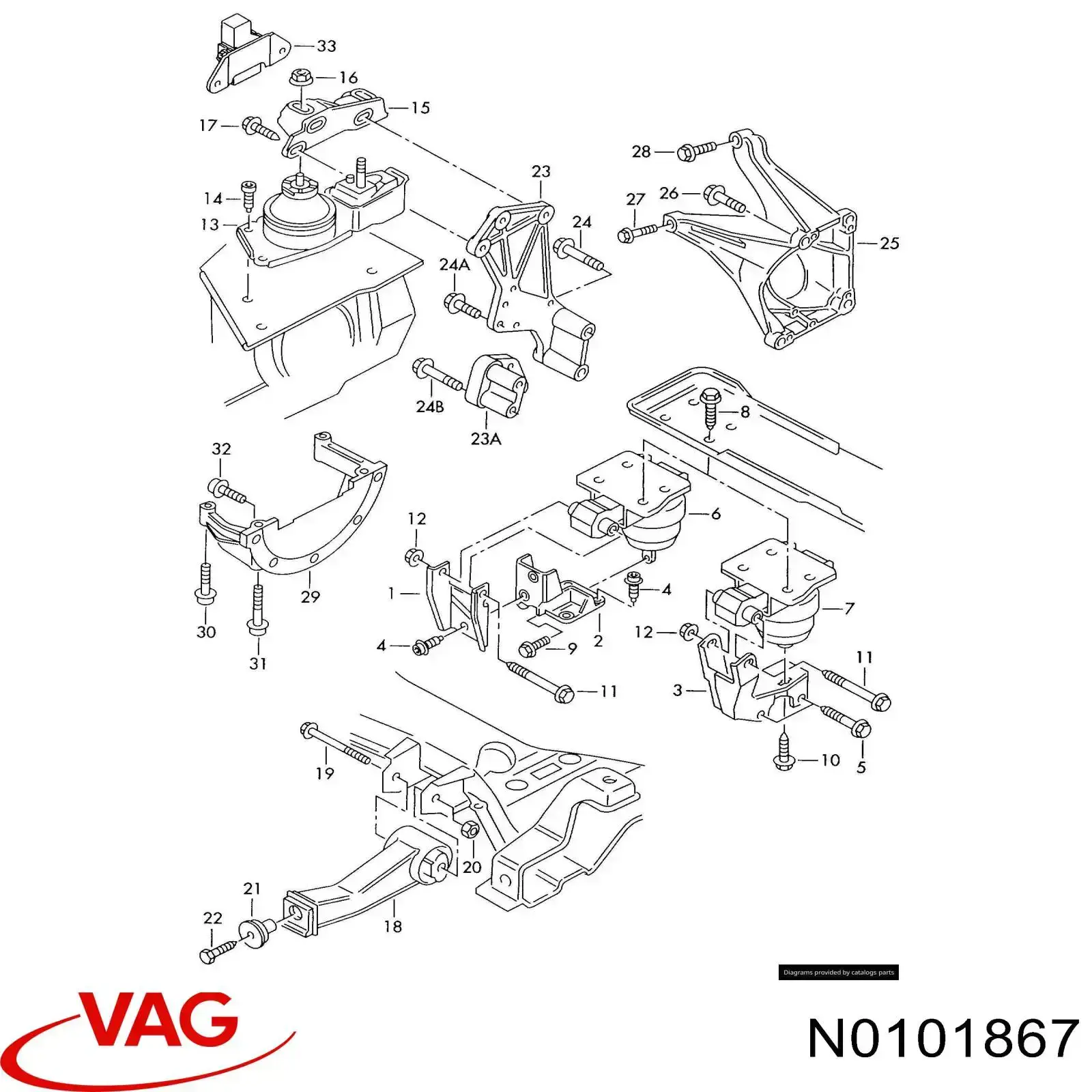  VAG N0101867 preço, a partir de  