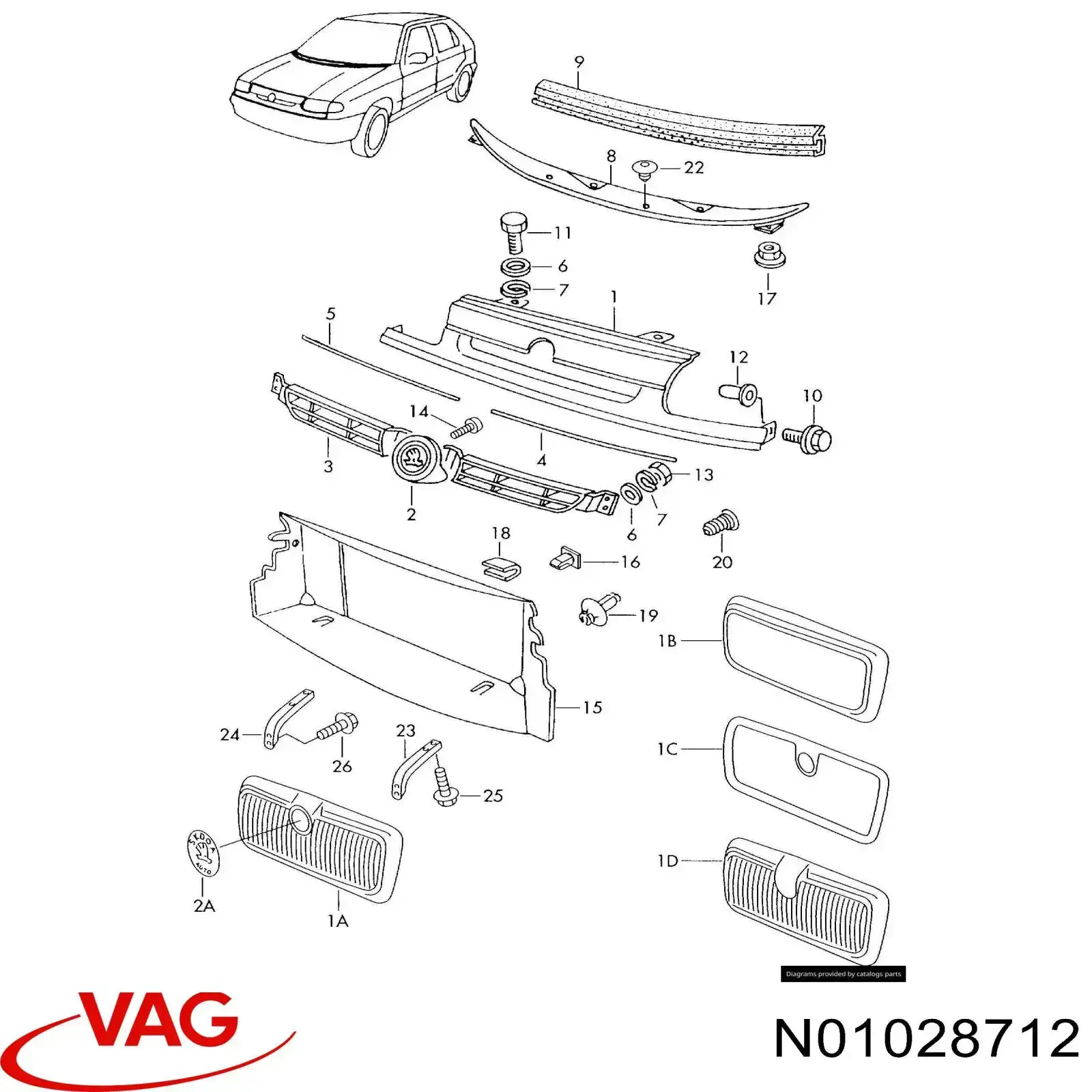  VAG N01028712 preço, a partir de 4,25 USD
