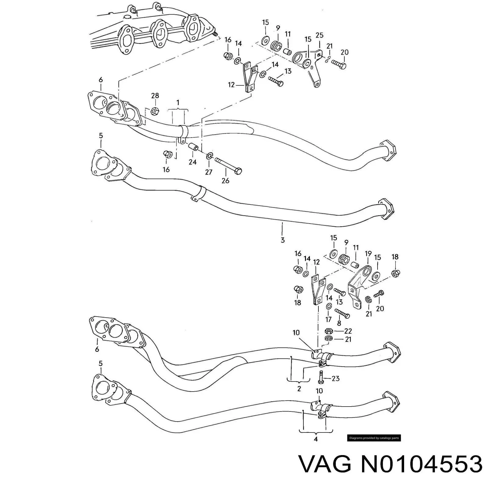  VAG N0104553 preço, a partir de 5,50 USD