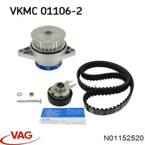 Correia do mecanismo de distribuição de gás, kit VAG N01152520 preço, a partir de 0,50 USD