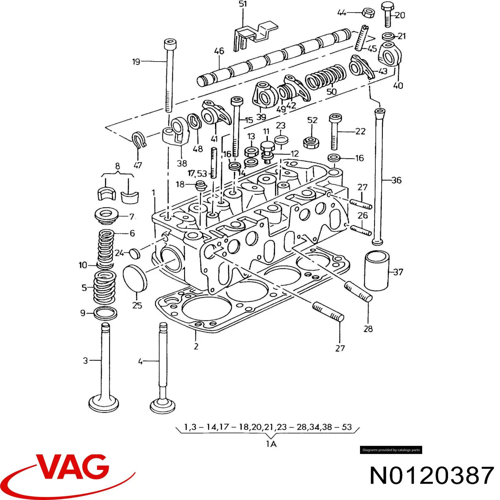  VAG N0120387 preço, a partir de 0,28 USD