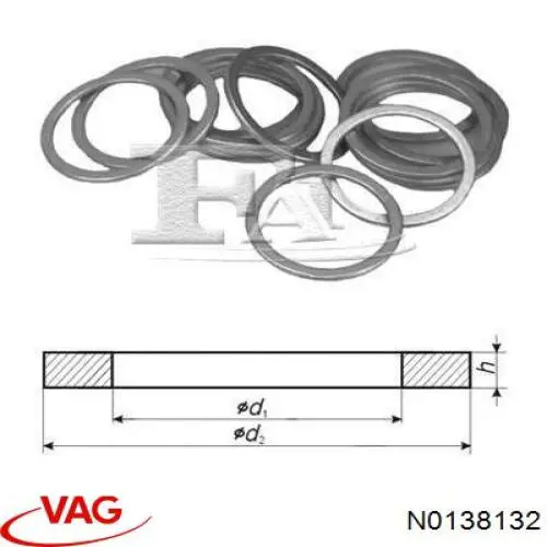 Vedante de bomba de vácuo VAG N0138132 preço, a partir de 3,33 USD