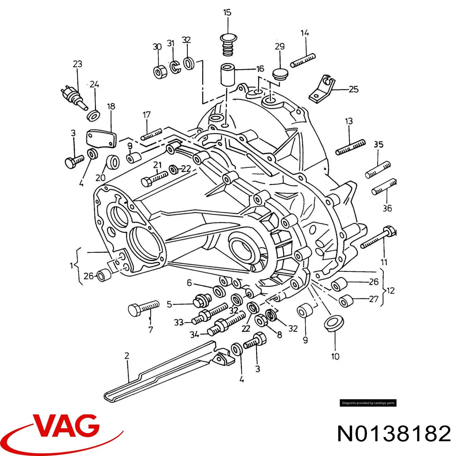  VAG N0138182 preço, a partir de 4,47 USD