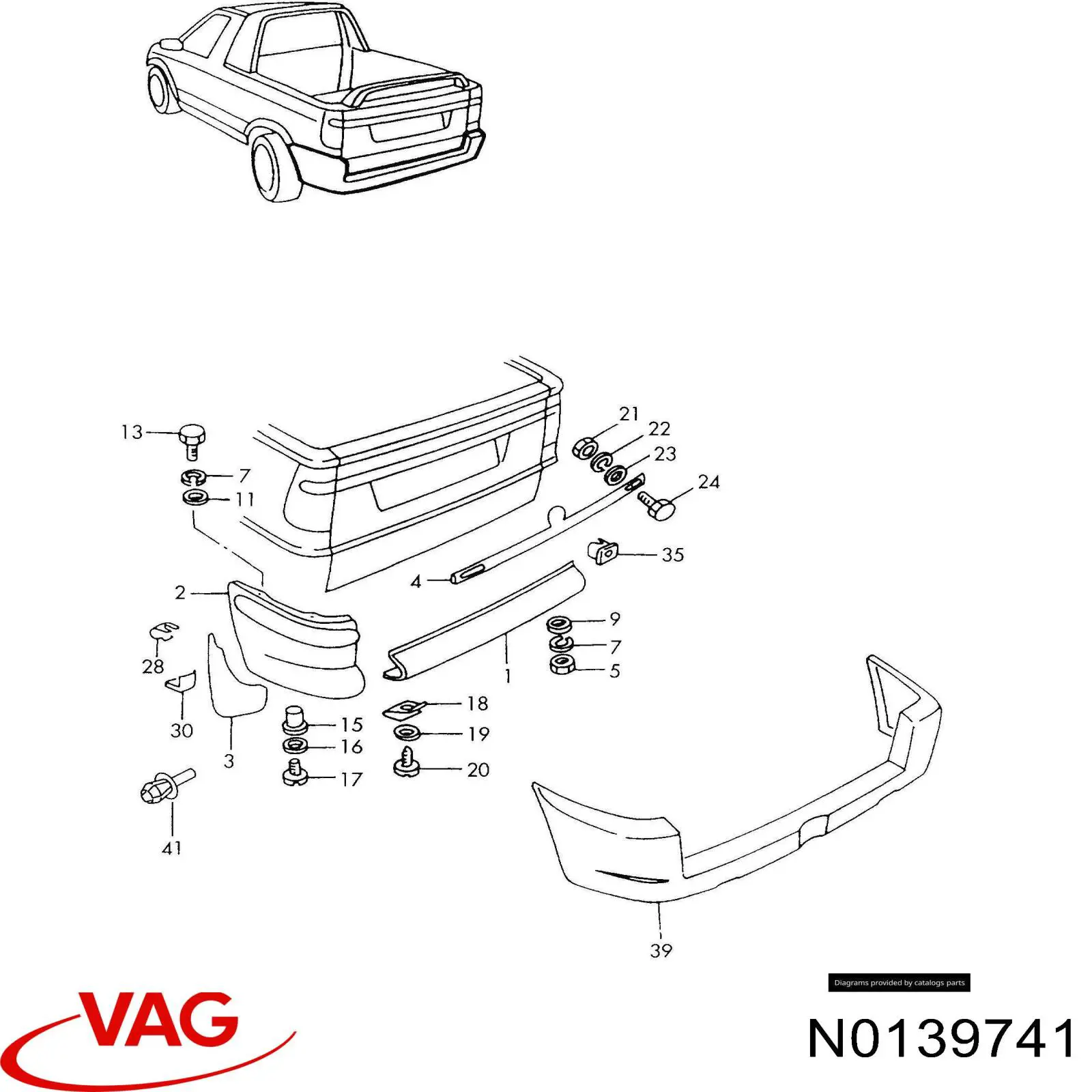  VAG N0139741 preço, a partir de 0,71 USD