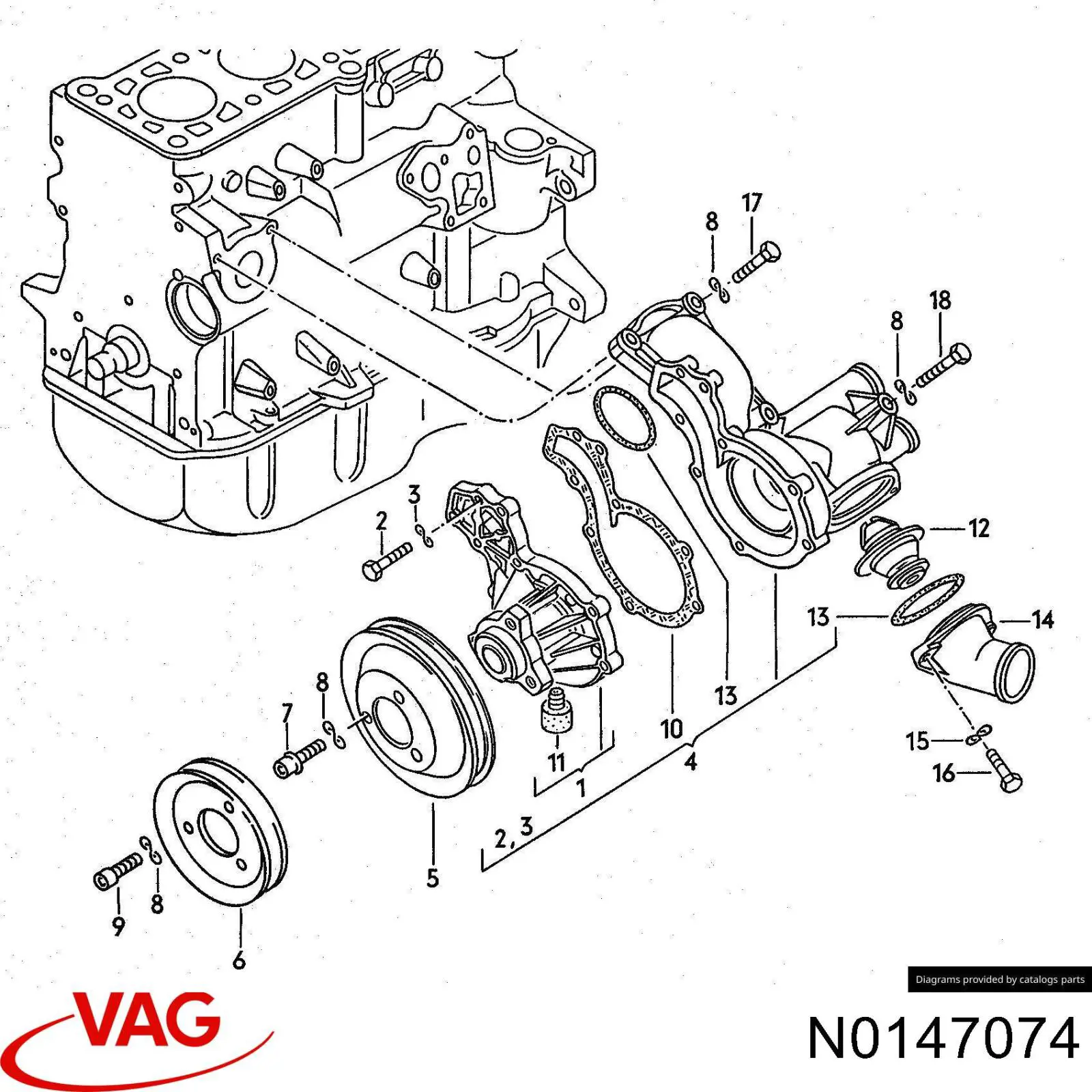  VAG N0147074 preço, a partir de 17,29 USD