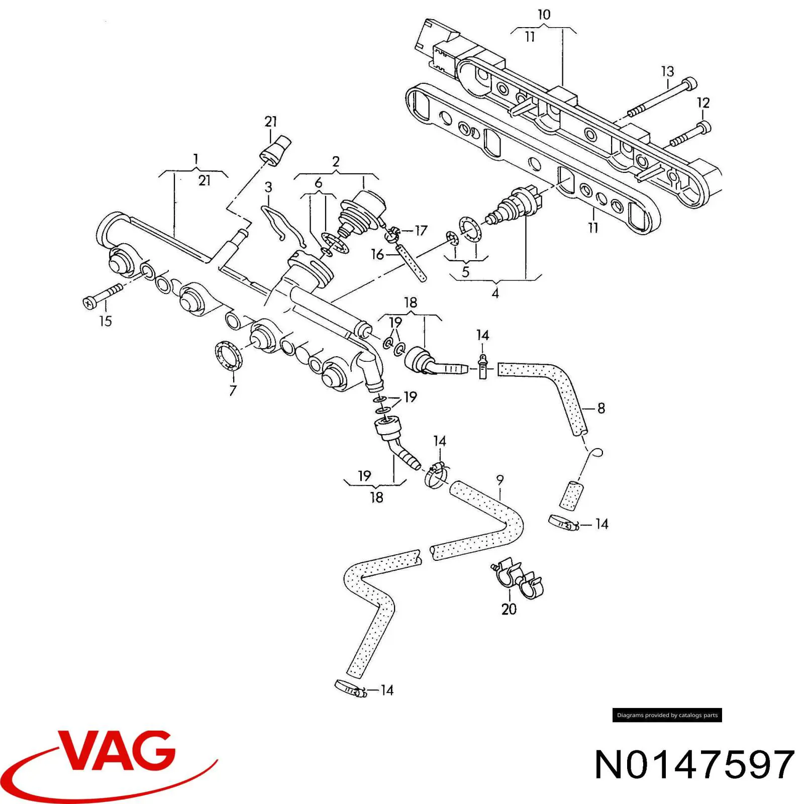  VAG N0147597 preço, a partir de 2,09 USD