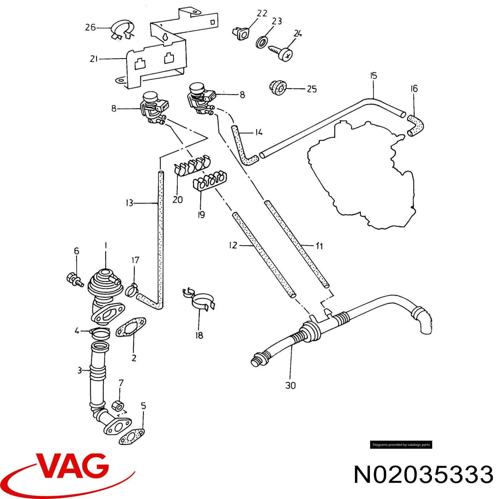  VAG N02035333 preço, a partir de 27,51 USD