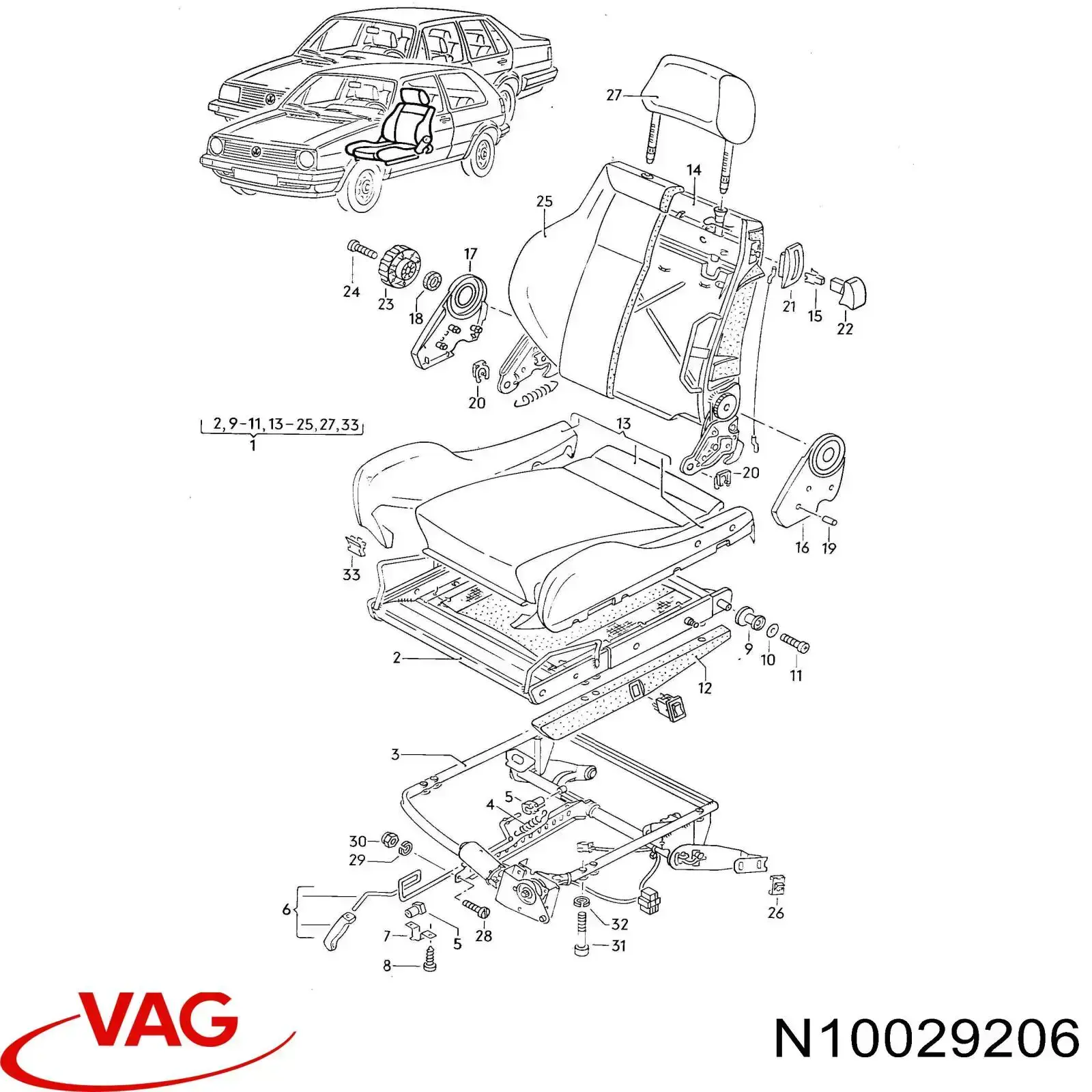  VAG N10029201 preço, a partir de 1,45 USD