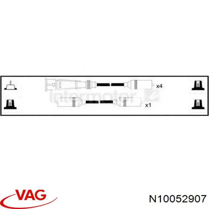 Compre N10052907 VAG Fios de alta voltagem, kit